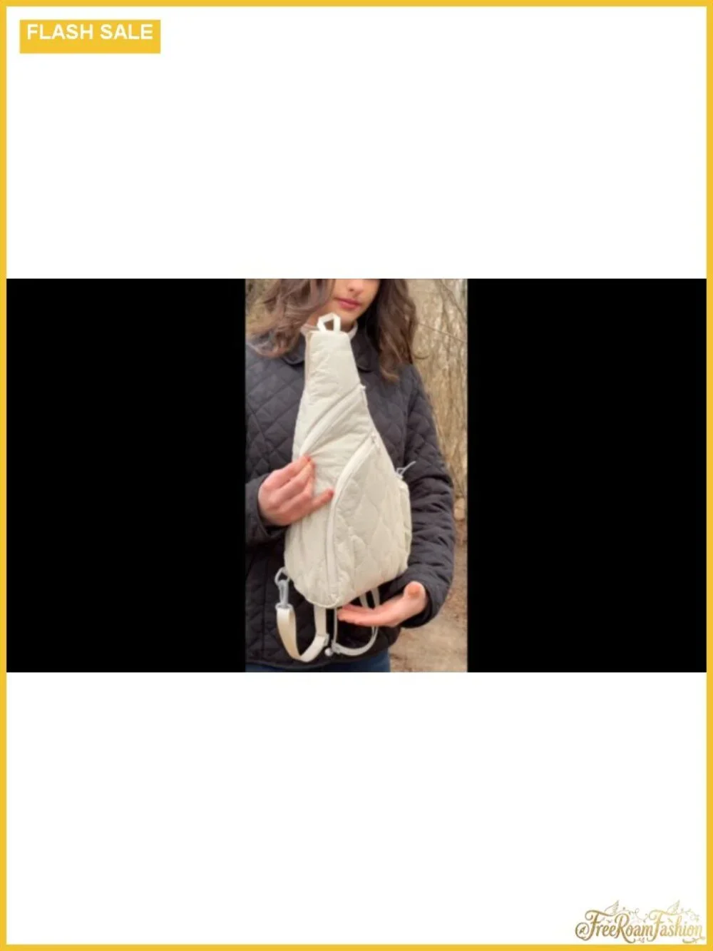 Two-in-One Sling Backpack Crossbody Convertible Daypack for Women Lightweight